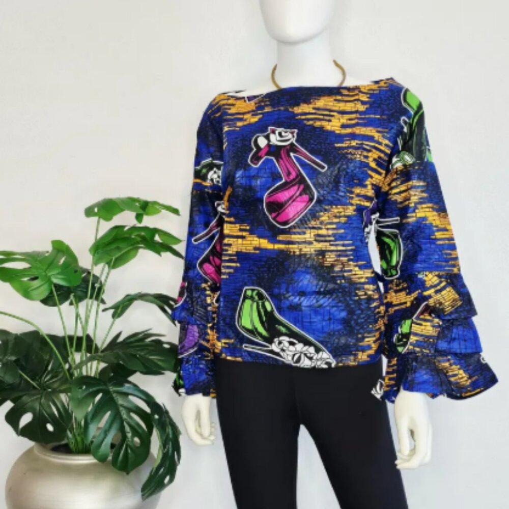 Ruffle Sleeve Top